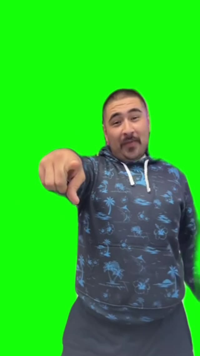 Dancing man green screen