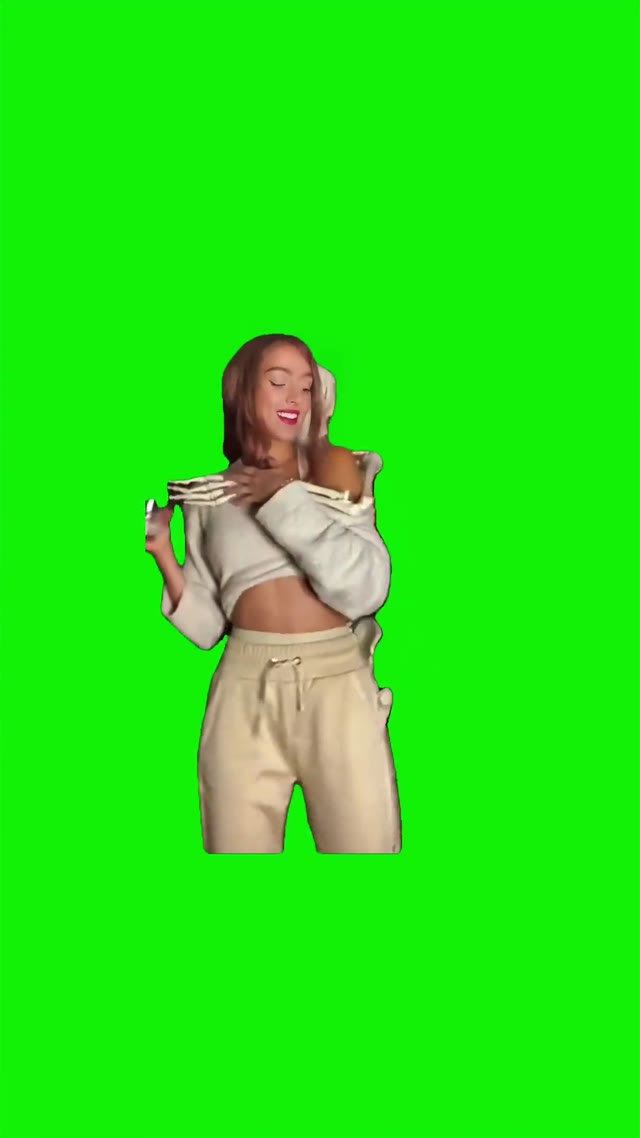 Dancing with Skeleton  green screen