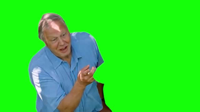 David Attenborough This Extraordinary Creature is Half Blind Half Deaf green screen