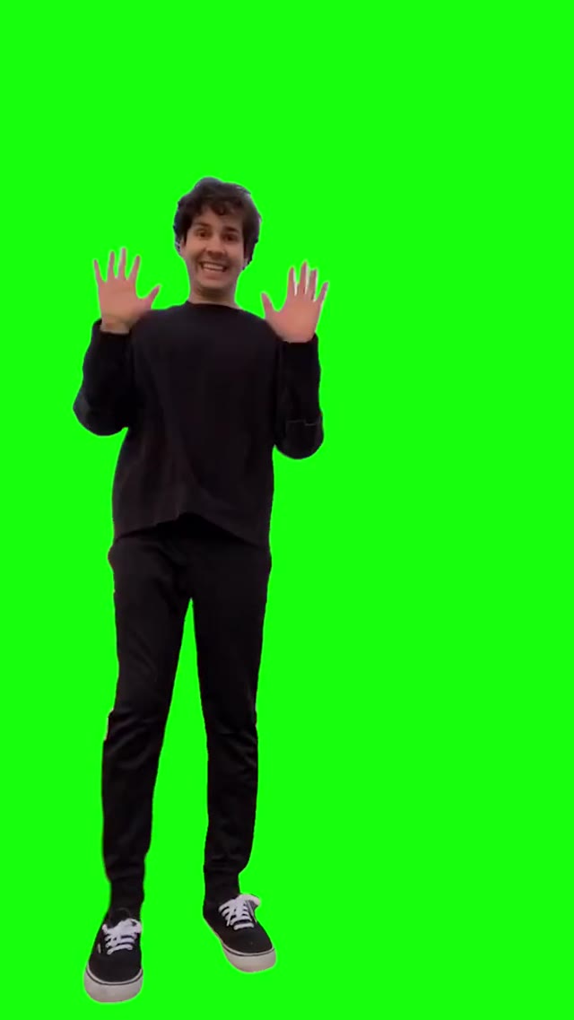David dobrik dancing green screen
