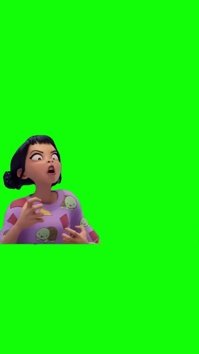 Demon Hunters Kpop Yaaaaaaa green screen