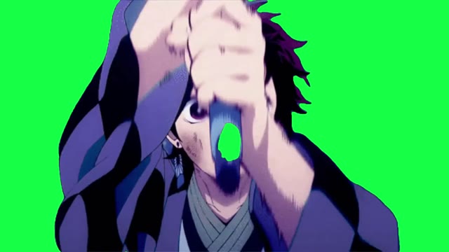 Demon Slayer Anime green screen