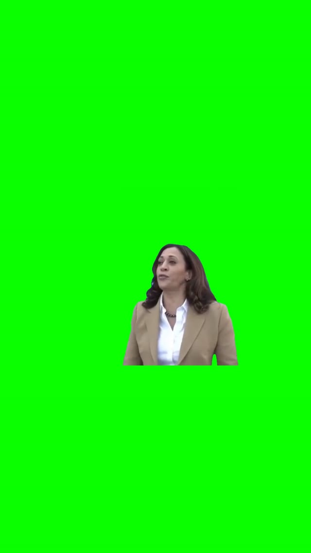 Did you vote Kamala Harris green screen