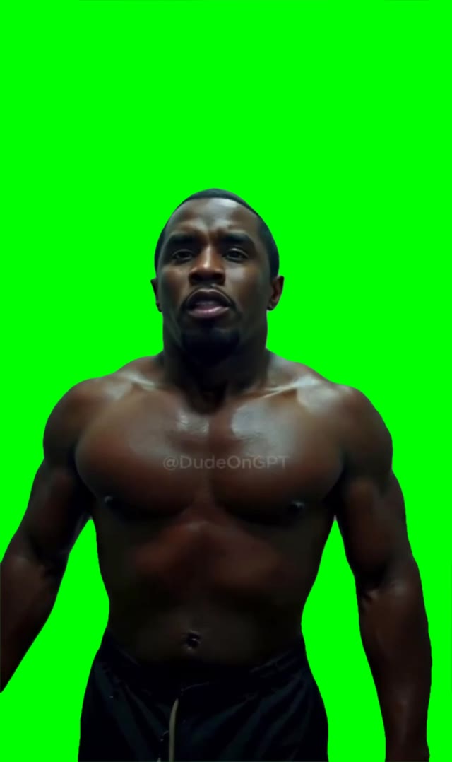 Diddy come kiss me green screen