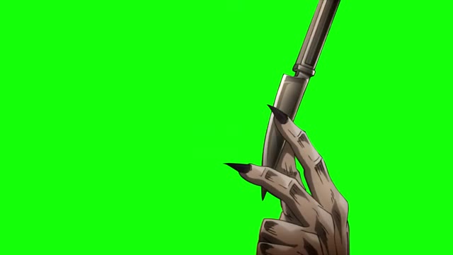Dio Knife Hand without Dio green screen