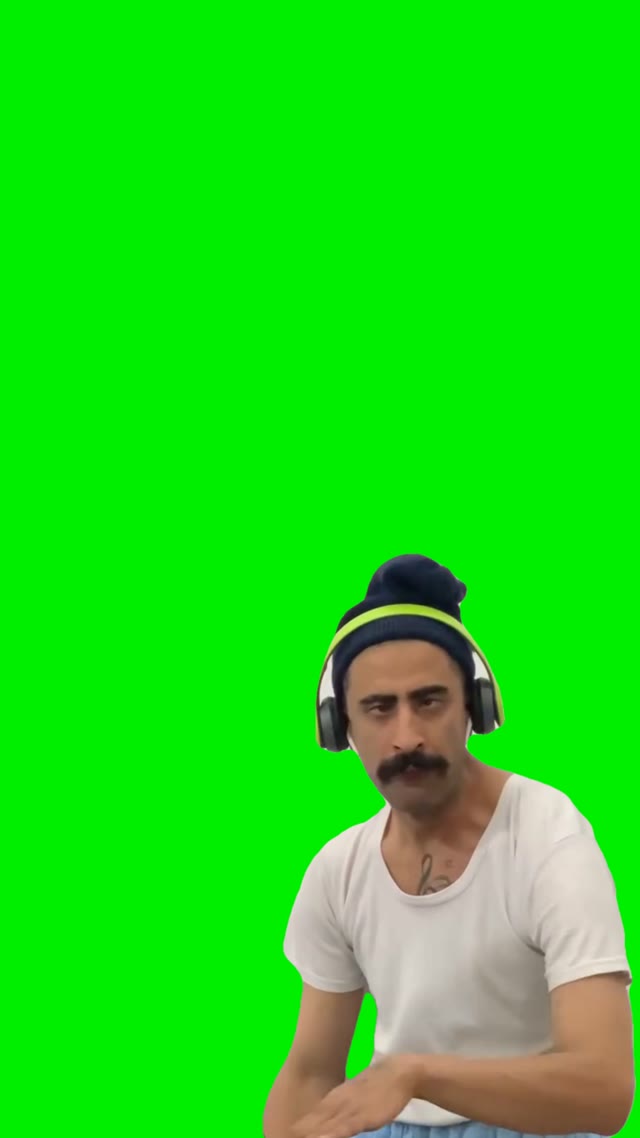 Dj playing green screen