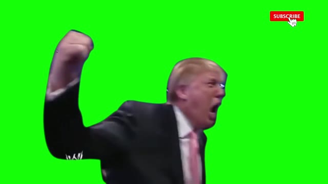 Donald Trump Happy Celebrates Wins green screen