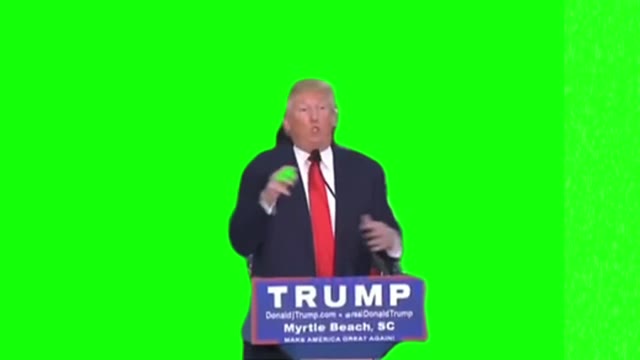 Donald Trump I dont know what I said green screen