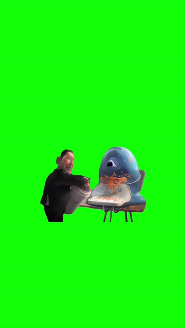 Dont cry little monster green screen