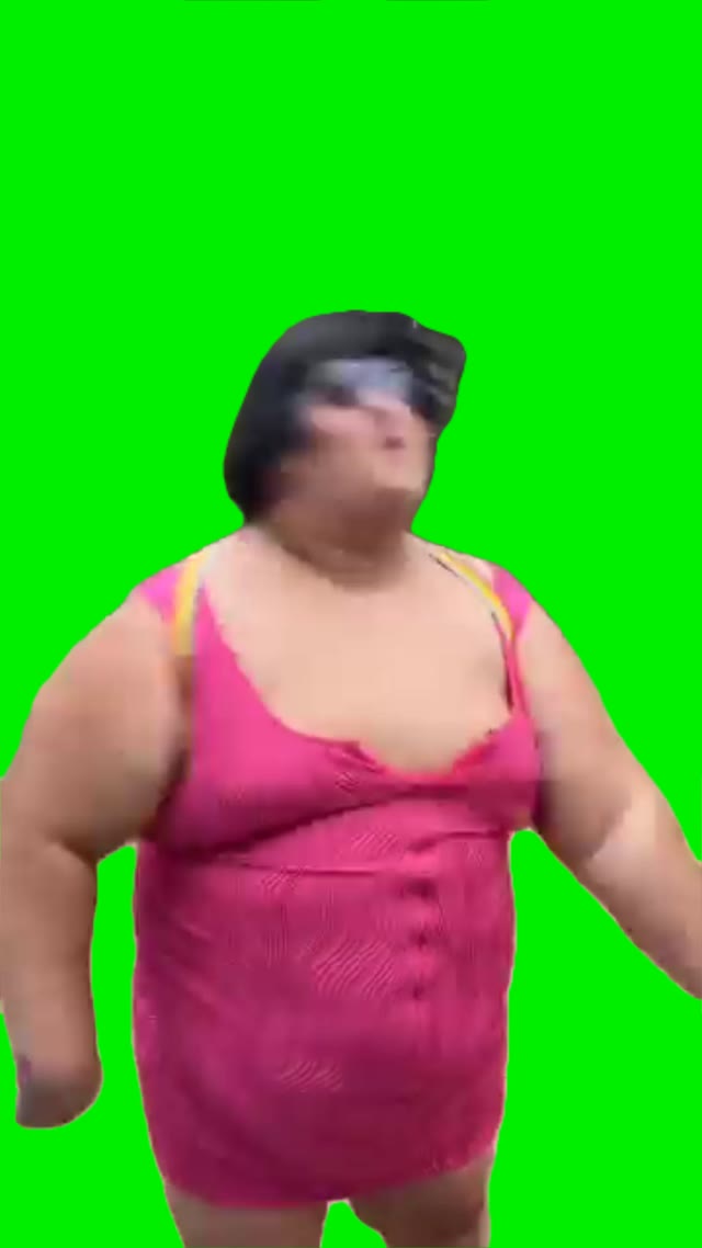 Dora outfit dancing green screen