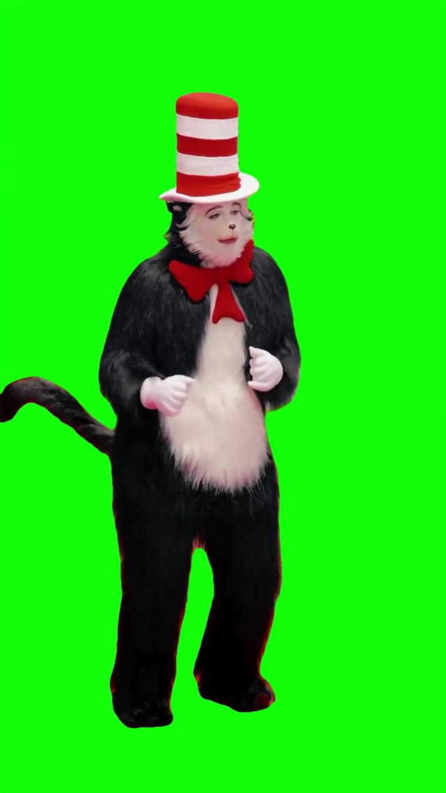 Dr Seuss vibing green screen