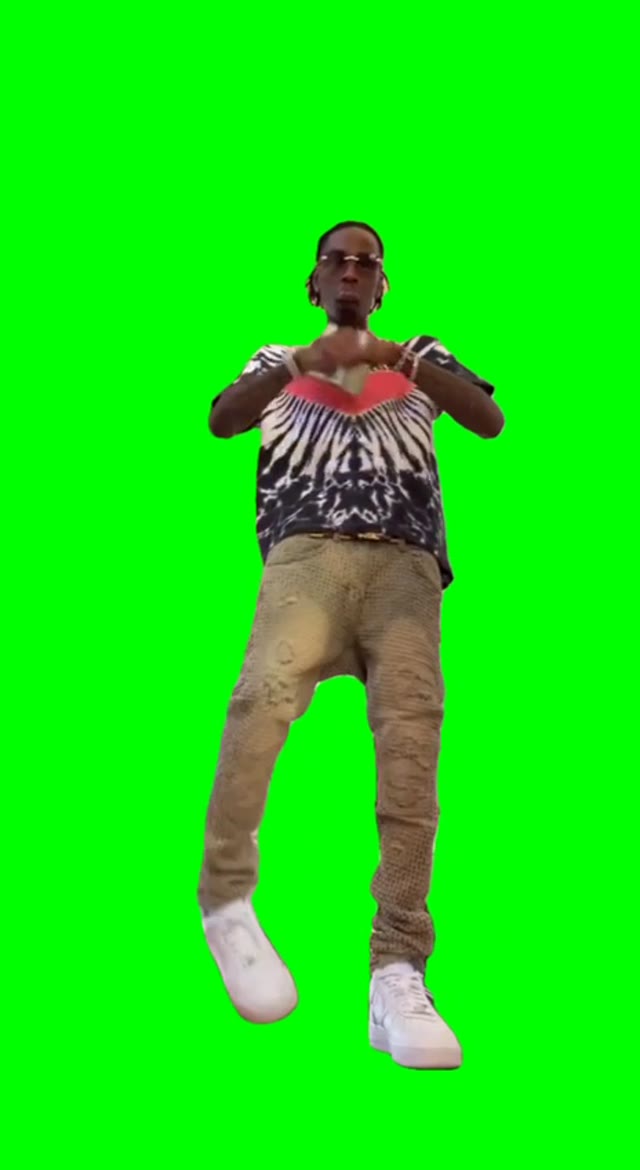 Draco drop it down green screen