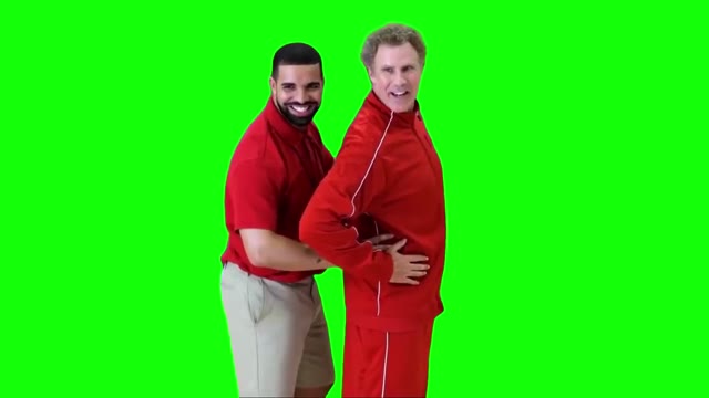 Drake and Will Ferrell Just a Nice Feeling Between You and Your Teammate green screen