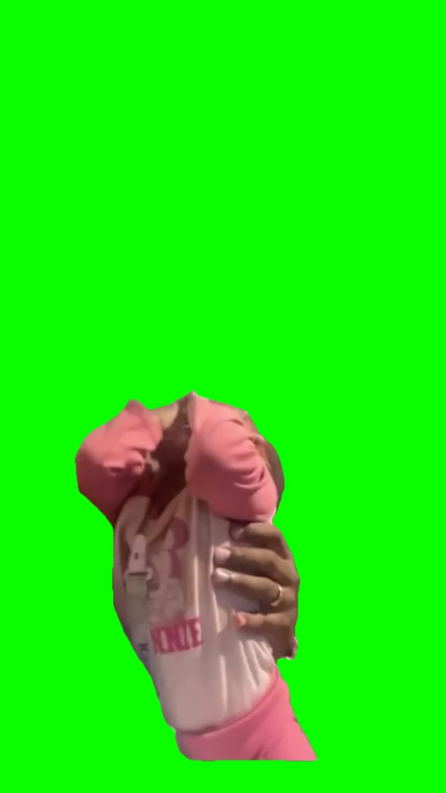 Dramatic baby green screen
