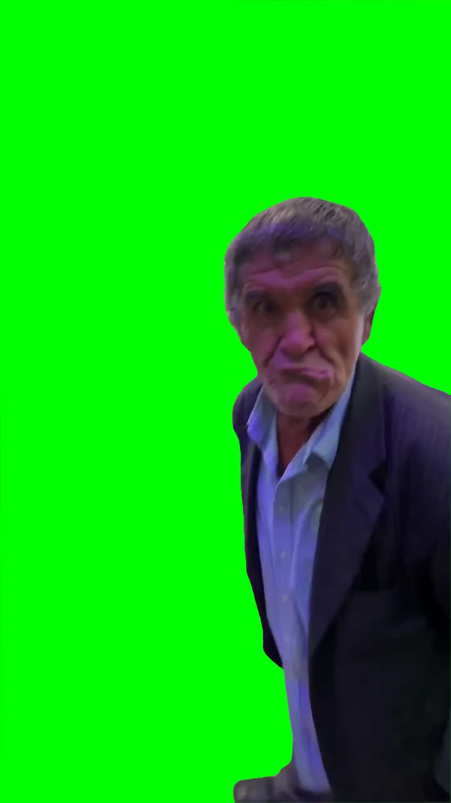 Drunk uncle green screen
