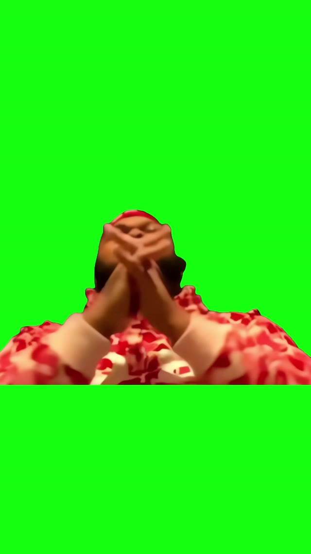 Druski praying green screen