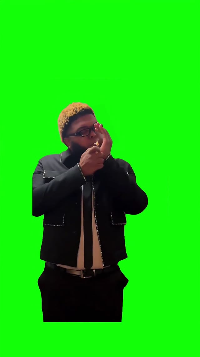 Druski walkout green screen