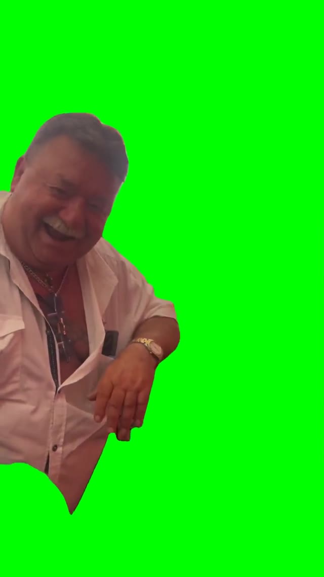 Dude Laughing  green screen