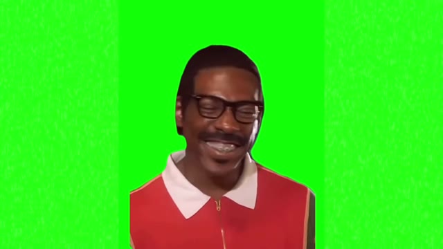 Eddie Murphy yeah I guess so green screen