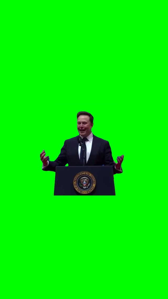 Elon Musk Plant a Flag green screen
