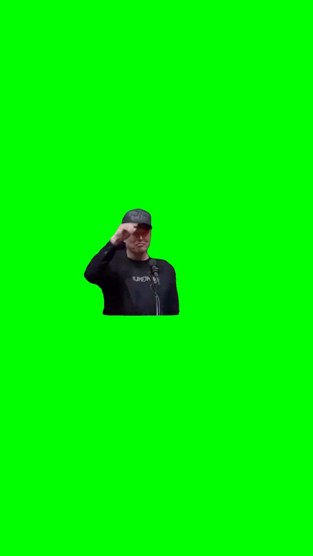Elon Musk Speech Entry green screen