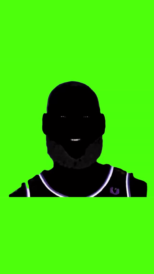 Evil Lebron you are my sunshine green screen