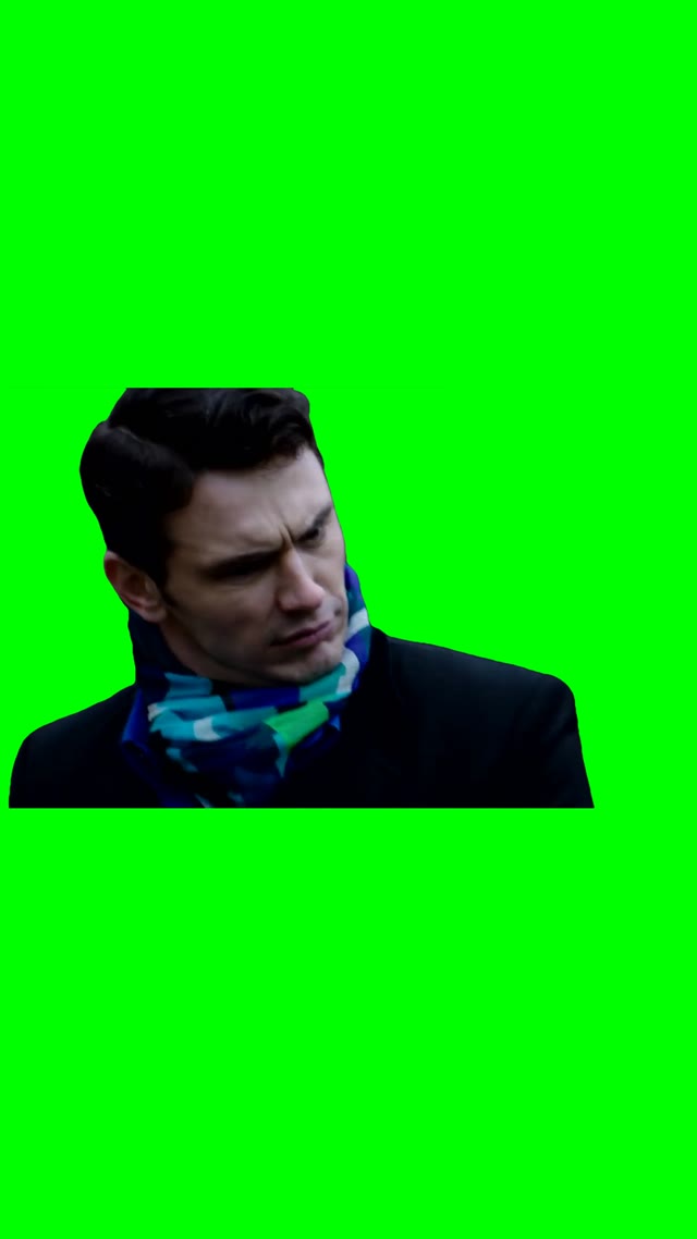 Excuse Me James Franco green screen