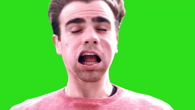 Face blown funny lol comedy green screen