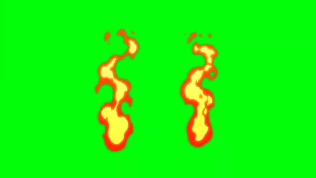 Fire Eyes green screen