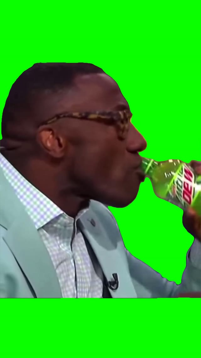 First crispy drink green screen