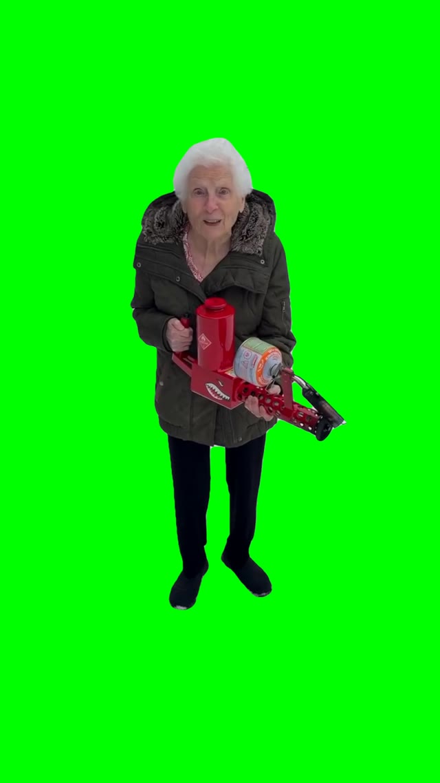Flamethrower green screen