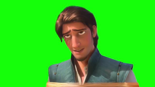 Flynn Rider Saying Hi Rizz green screen