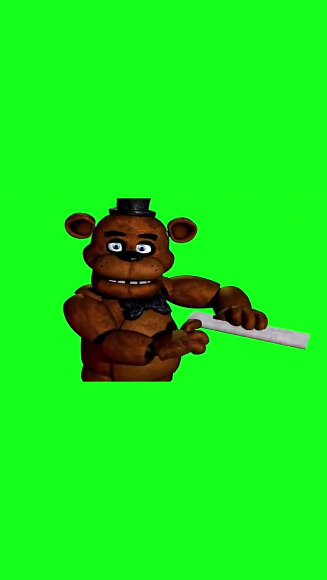 Freddy Hello Neighbor Like and Subscribe green screen