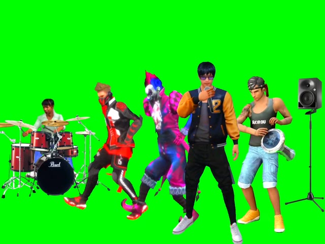 Free fire funny green screen