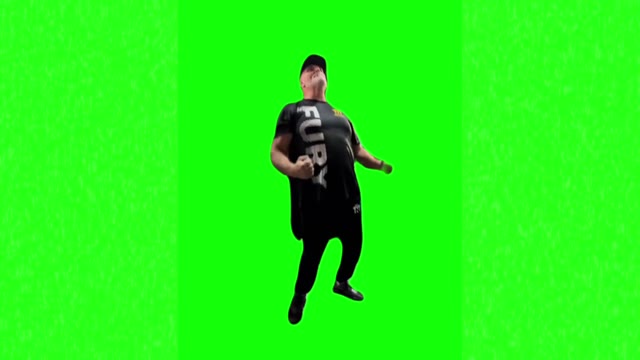 Fury mad yelling green screen