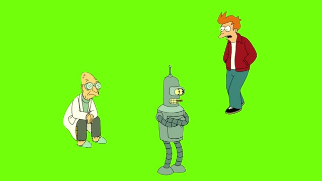 Futurama I had a good life green screen