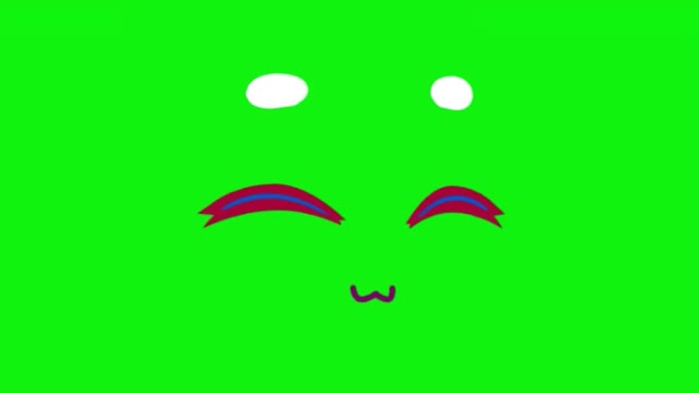 Gacha Eyes Peppermint green screen