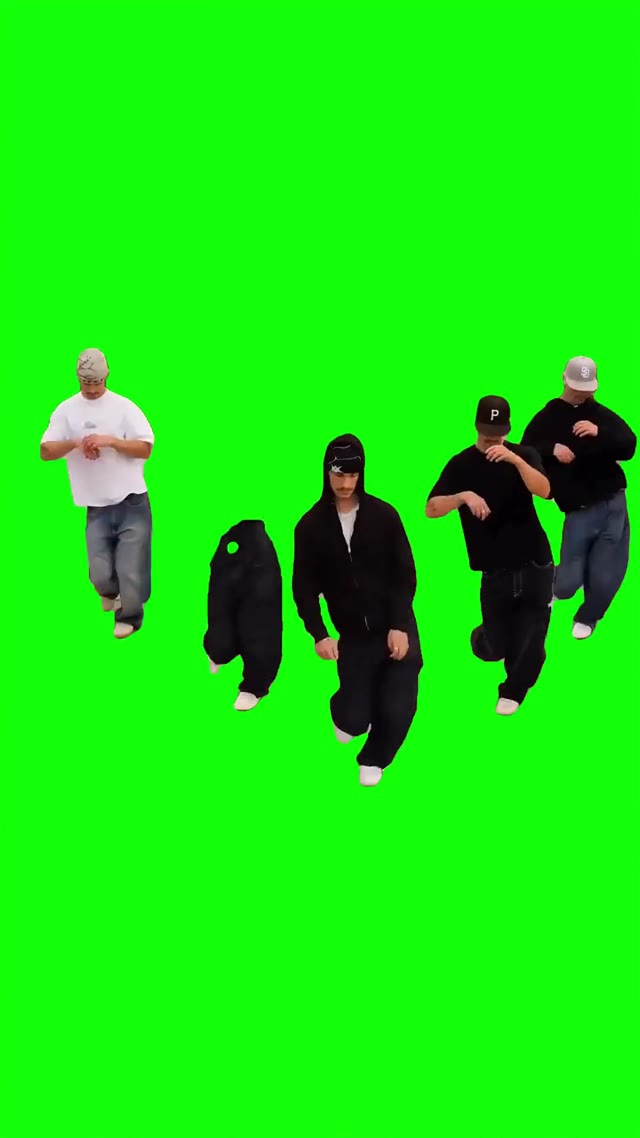 Gentleman dancing green screen