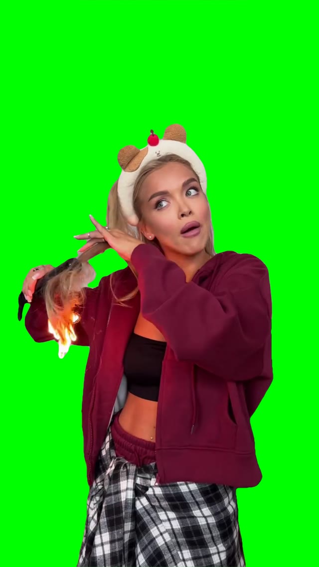 Get ready with me green screen