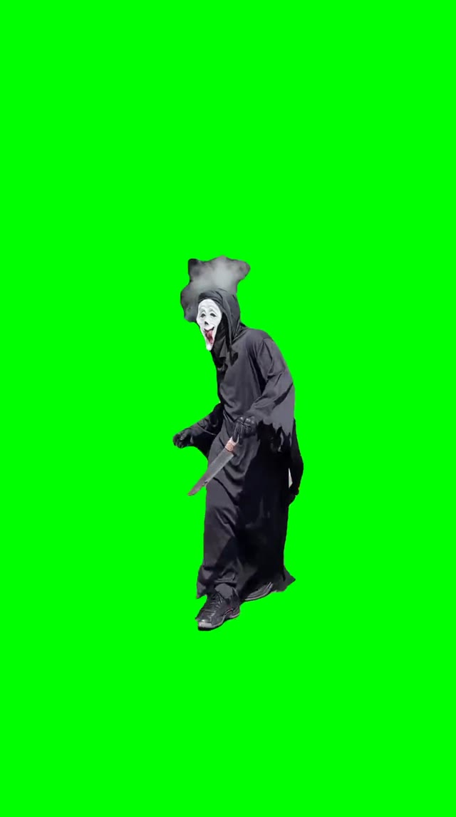 Ghost WalKing green screen