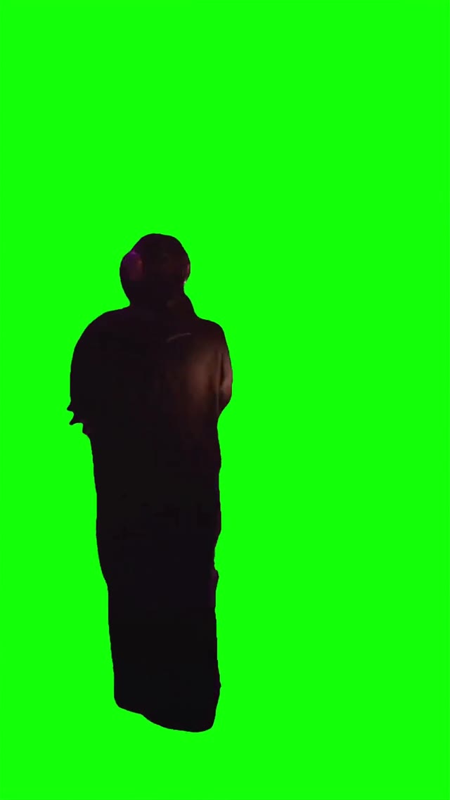 Ghost face dancing green screen