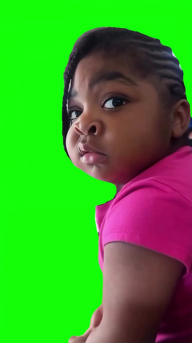 Giving a sassy look green screen