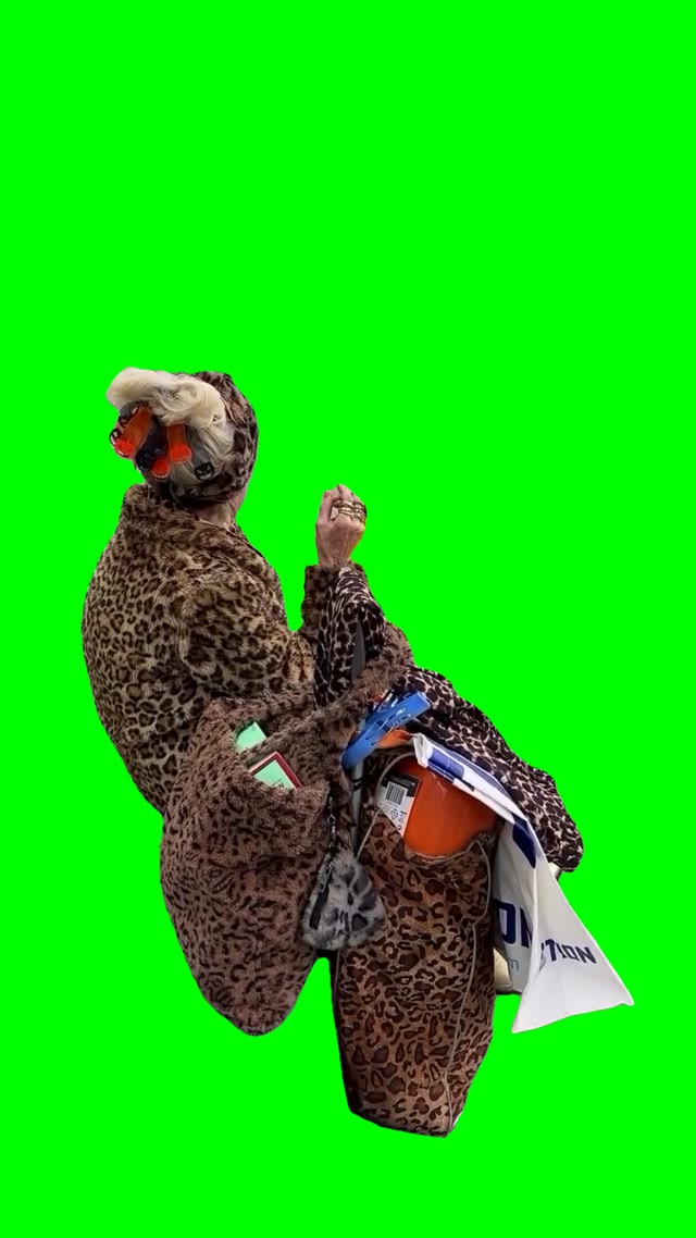 Glamour Granny green screen