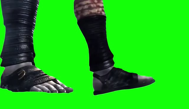 God of War Kratos Falling From a Cliff green screen