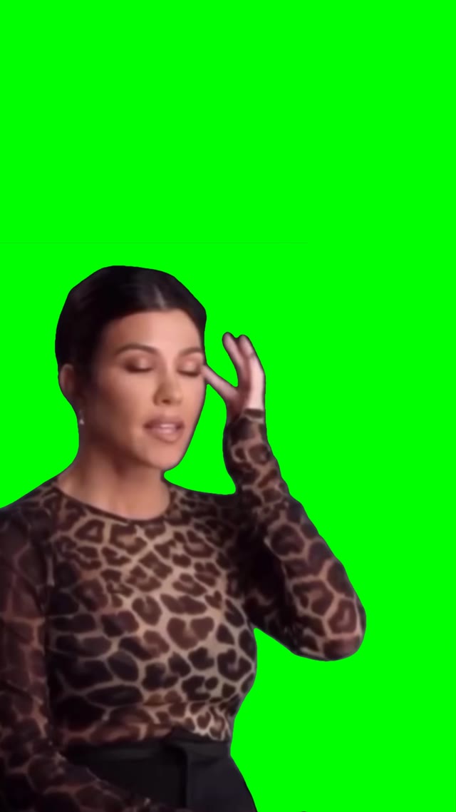 Gonna try not to cry green screen