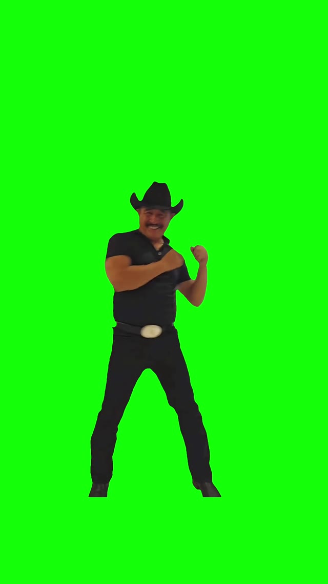 Grandpa Carlos Dancing green screen