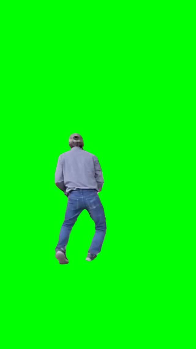 Grandpa Dancing green screen