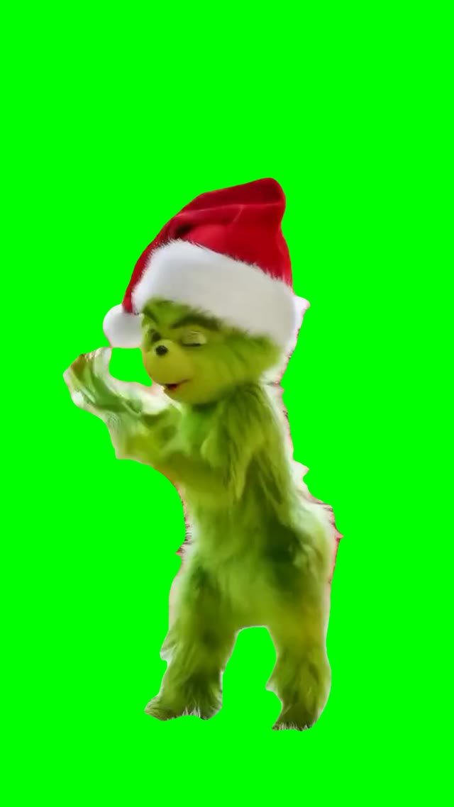 Grinch Gangnam style green screen