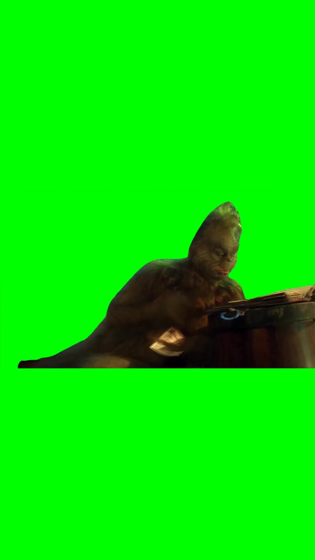 Grinch Schedule green screen