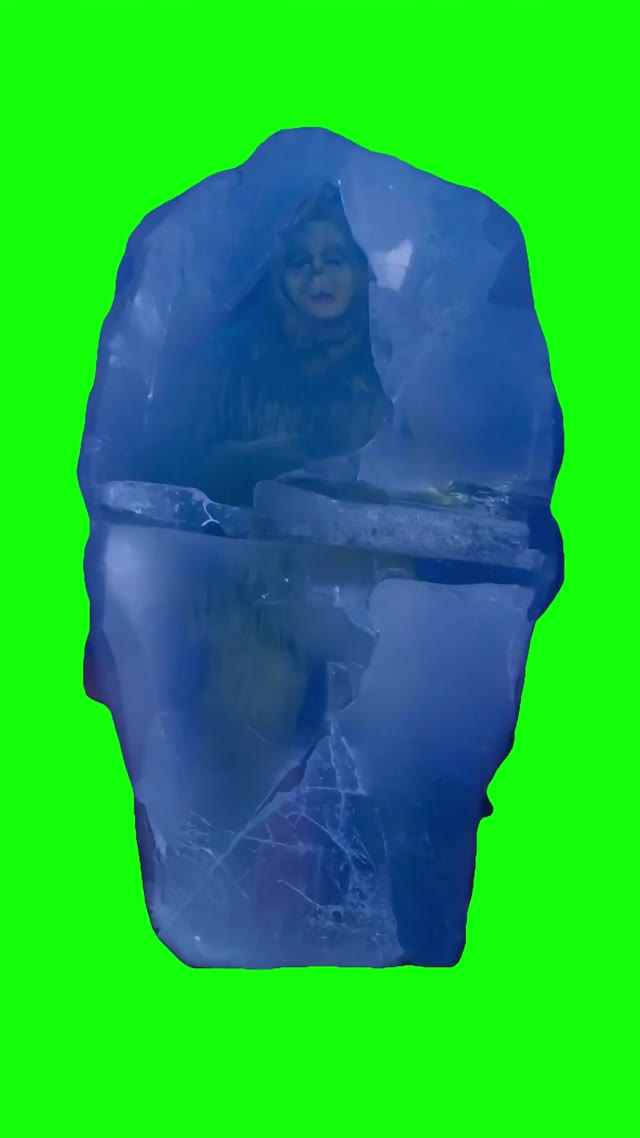 Grinch defrosted  green screen